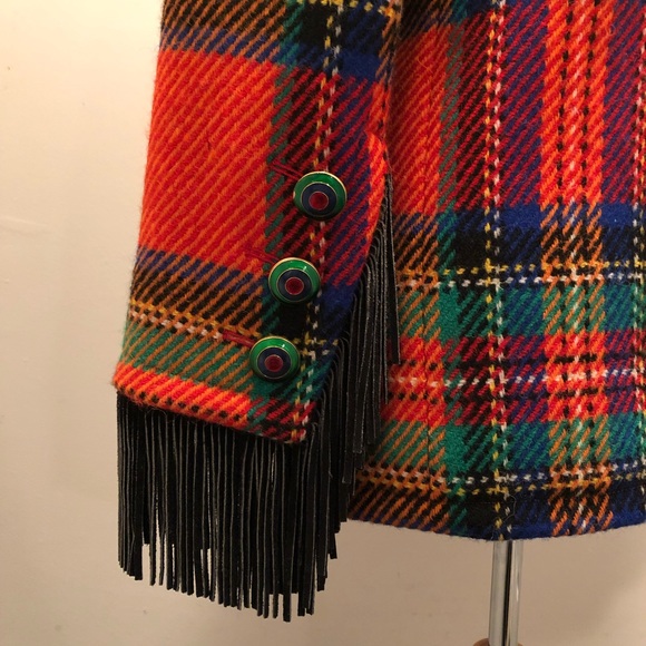 Yves Saint Laurent Vintage Jacket Leather Fringe - Picture 5 of 7